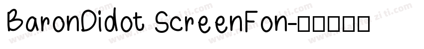 BaronDidot ScreenFon字体转换